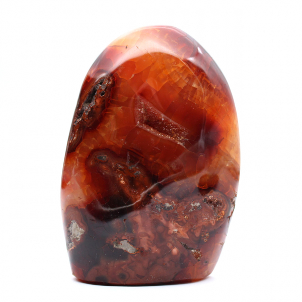 Cornaline Polie Ornement Moyen - Minéral Authentique Madagascar pour Intérieur