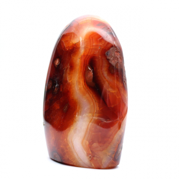 Cornaline Polie Ornement Moyen - Minéral Authentique Madagascar pour Intérieur