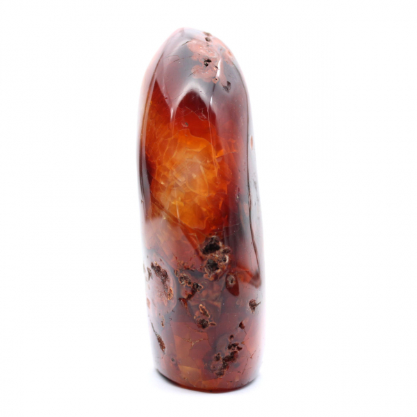 Cornaline Polie Ornement Moyen - Minéral Authentique Madagascar pour Intérieur