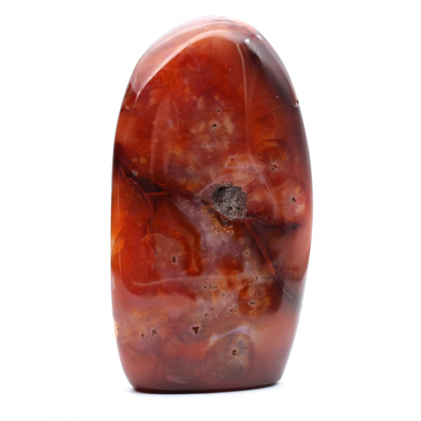 Cornaline Polie Petit Spécimen - Minéral Authentique Madagascar pour Collection et Déco