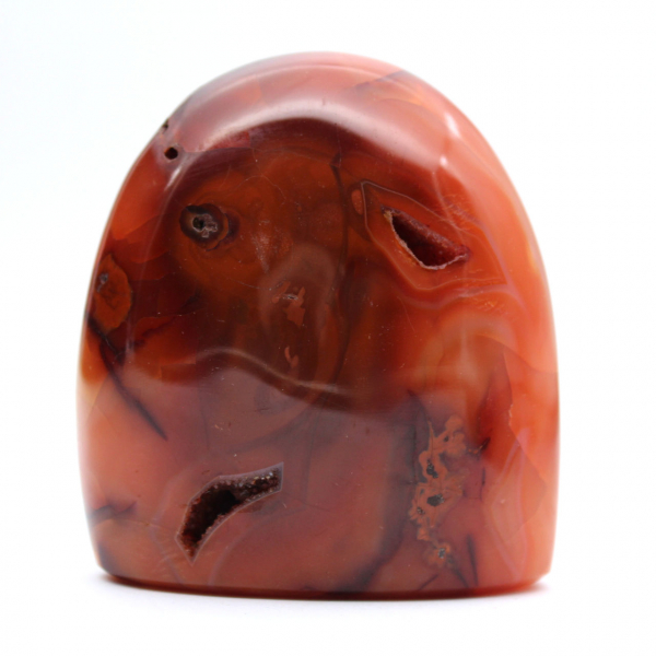 Petit Spécimen Cornaline Polie - Ornement Minéral Authentique de Madagascar