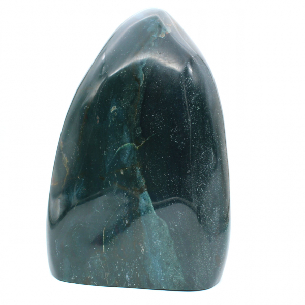 Großer Dekostein Polierter grüner Jaspis, Mineral Madagaskar