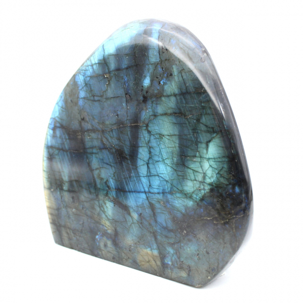 Polierter Labradorit, großes Mineralornament, Sammlerstück, Madagaskar