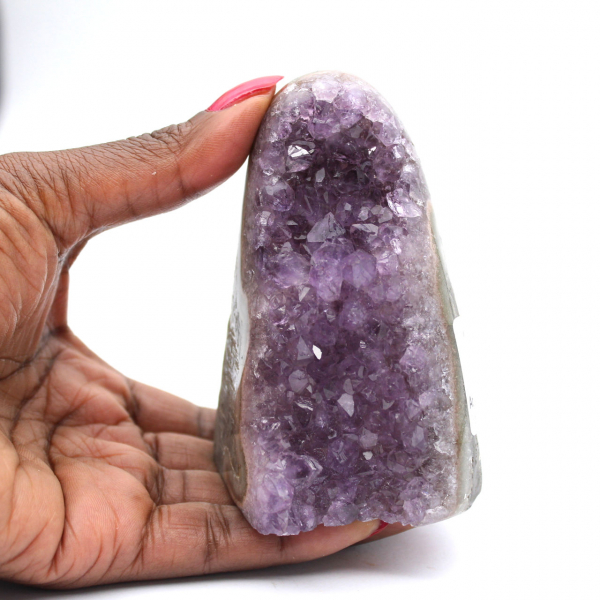 Druse Améthyste Brésilienne : Décoration Intérieure Minérale