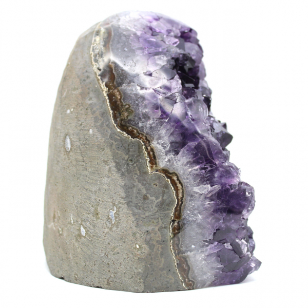 Purple amethyst geode