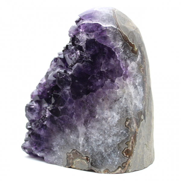 Purple amethyst geode