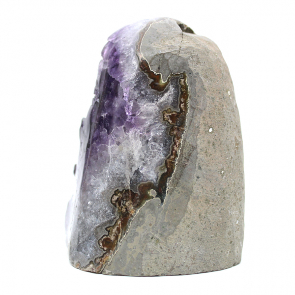 Purple amethyst geode
