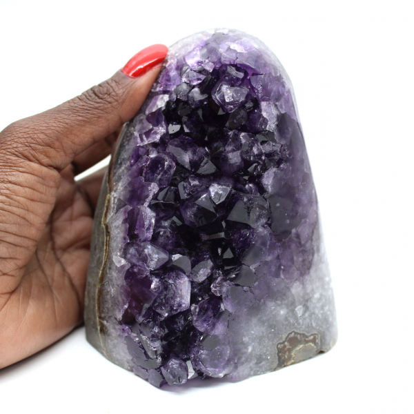 Purple amethyst geode