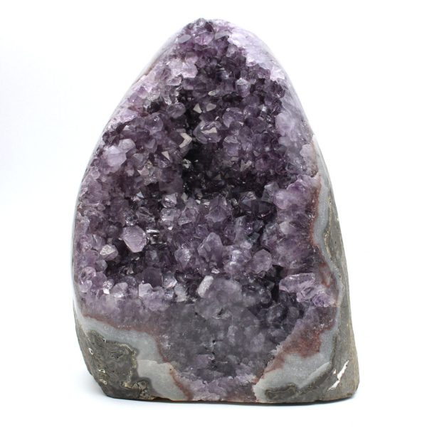 Miniature amethyst geode, desk