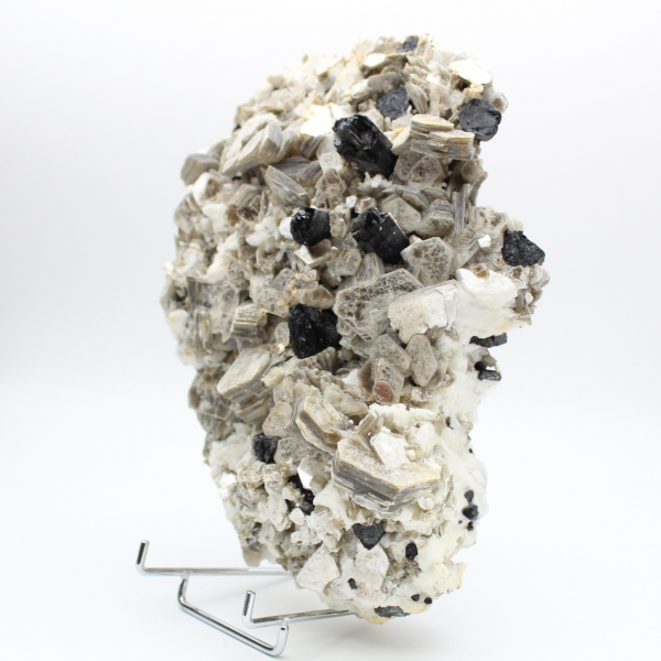 Grand mica avec tourmaline sur quartz afghan