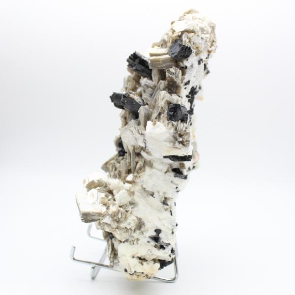 Grand mica avec tourmaline sur quartz afghan