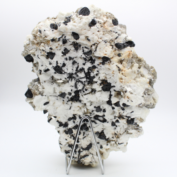 Grand mica avec tourmaline sur quartz afghan