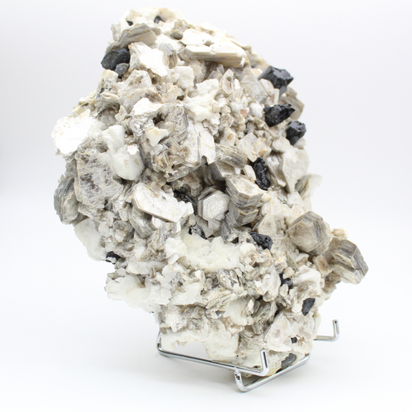 Grand mica avec tourmaline sur quartz afghan