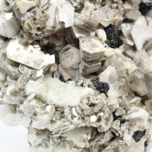 Grand mica avec tourmaline sur quartz afghan