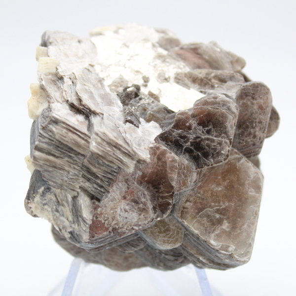 Mica et tourmaline sur quartz brut afghan