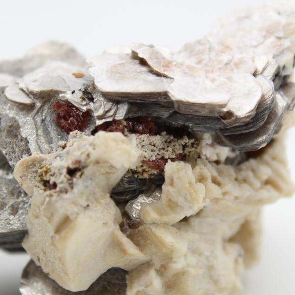 Mica sur quartz blanc afghan compact