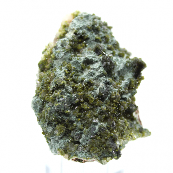 Imilchil-Epidot-Kristalle auf klarer Matrix