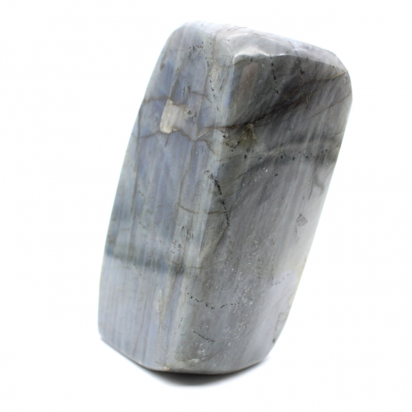 Esemplare di labradorite lucidata, roccia minerale decorativa