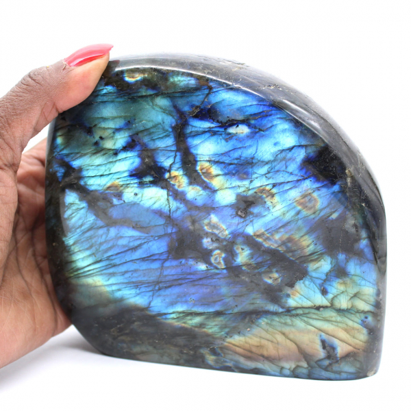 Autentica labradorite lucidata, ornamento minerale