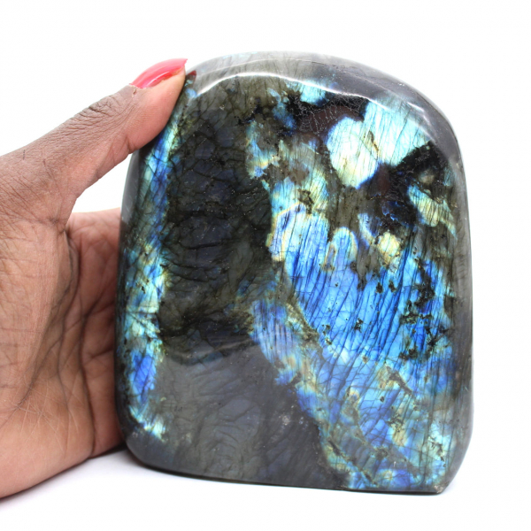 Pierre de Labradorite Polie, Authenticité Madagascar