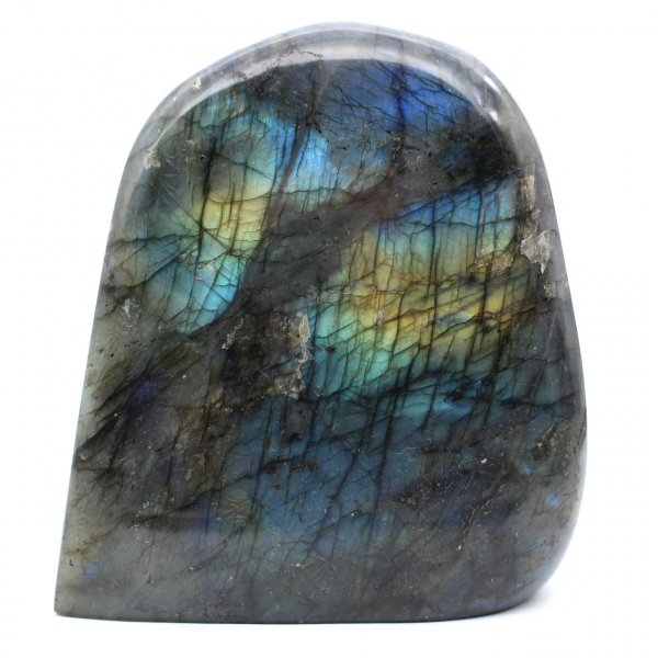 Polished Labradorite Mineral Ornament for Indoor Use