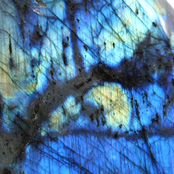 Pietra di labradorite naturale lucidata, ornamento