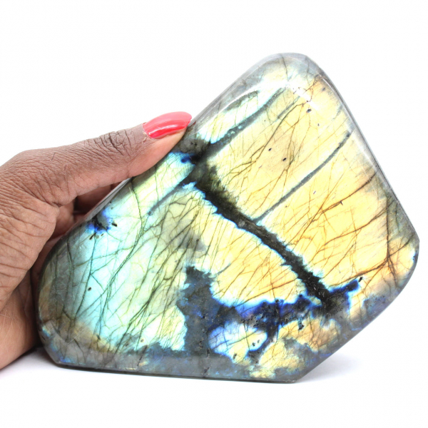 Ornement Minéral Labradorite Polie de Madagascar