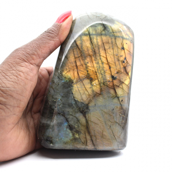 Polished Labradorite, Decorative Specimen from Madagascar