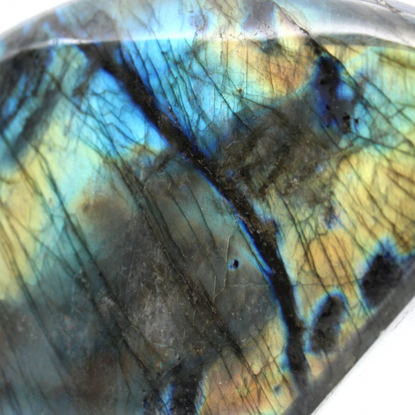 Grande Labradorite Polie pour Décoration et Science
