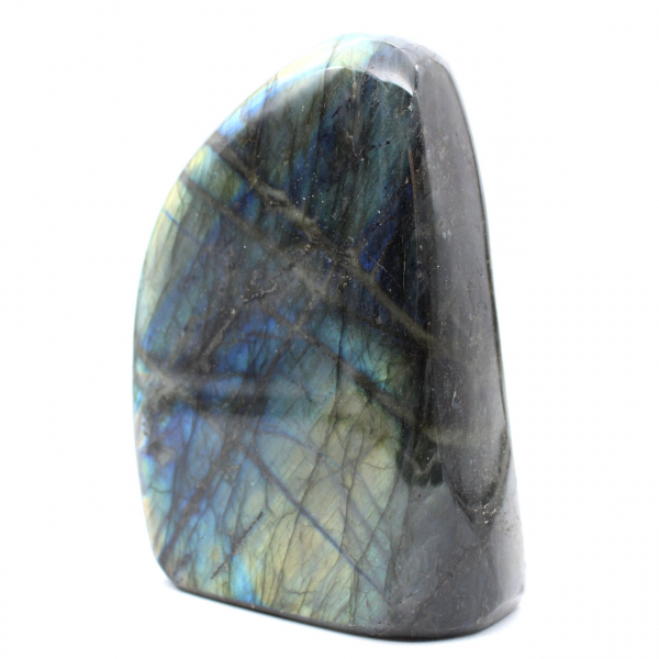 Ornamento in labradorite lucidata, pietra naturale da collezione