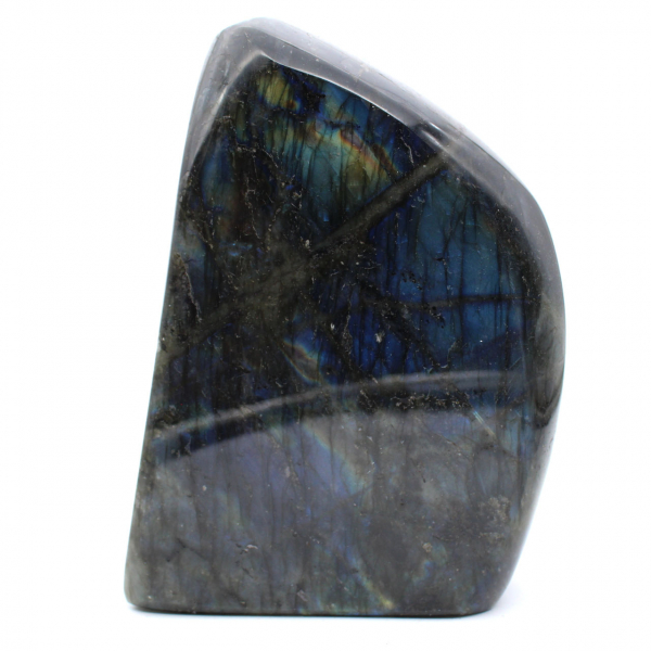 Ornamento in labradorite lucidata, pietra naturale da collezione