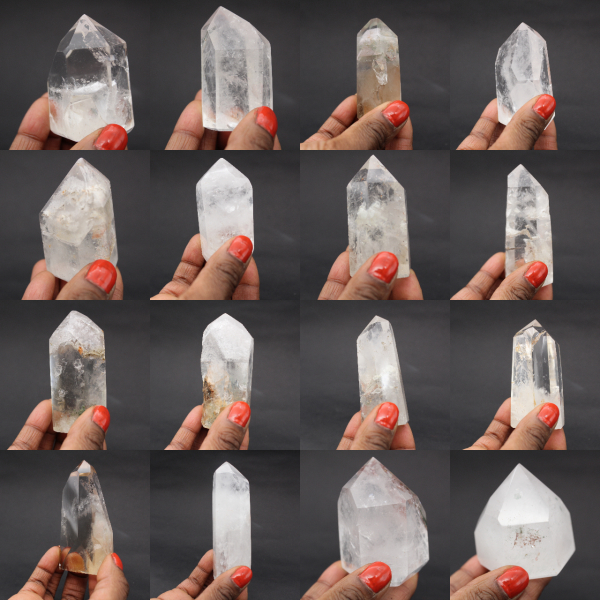 Prisme de quartz avec inclusion