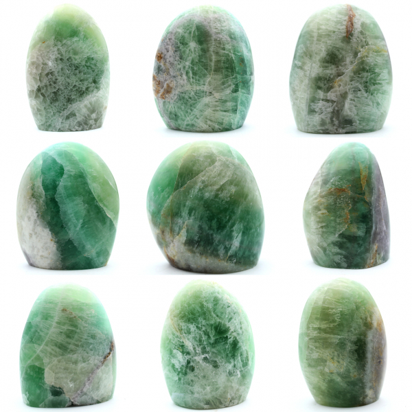 Polished Green Fluorite Stone