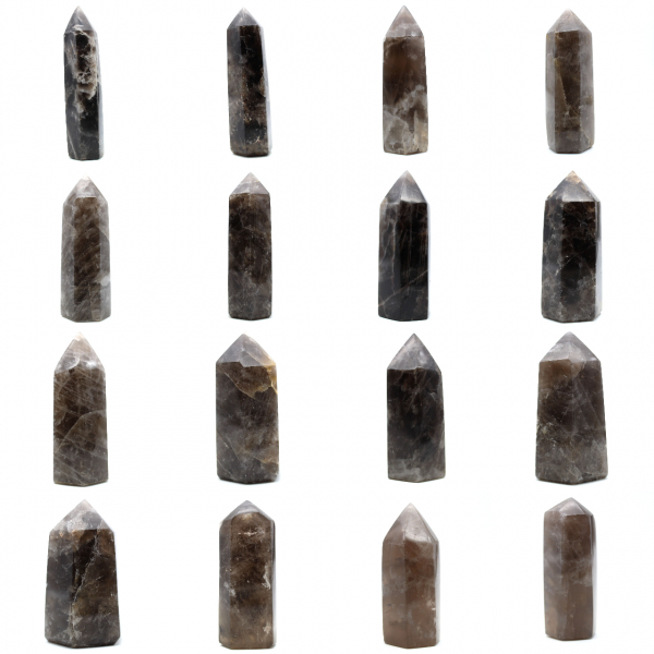 Prisme polie en Quartz fumé